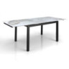 Tavolo Allungabile Darwin Onice Marble - Black 131 X 90 X 15 Cm