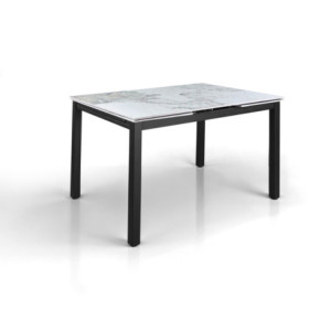 Zoom Tavolo Allungabile Darwin Onice Marble - Black 131 X 90 X 15 Cm
