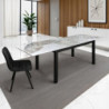 Tavolo Allungabile Darwin Onice Marble - Black 131 X 90 X 15 Cm