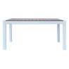 Tavolo Maiorca 160/210 Alluminio Bianco E Resinwood Moia