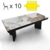 Tavolo Allungabile  207 X 107 X 6 Cm