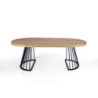 Tavolo Rotondo Allungabile Fear Wood 120 X 62 X 28 Cm