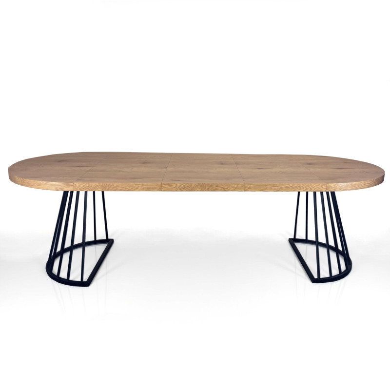 Tavolo Rotondo Allungabile Fear Wood 120 X 62 X 28 Cm