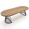 Tavolo Rotondo Allungabile Fear Wood 120 X 62 X 28 Cm