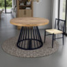 Tavolo Rotondo Allungabile Fear Wood 120 X 62 X 28 Cm