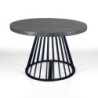 Tavolo Rotondo Allungabile Fear Grey Marble 120 X 62 X 28 Cm