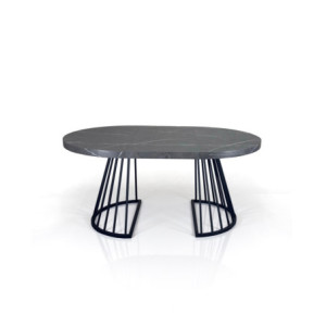 Zoom Tavolo Rotondo Allungabile Fear Grey Marble 120 X 62 X 28 Cm