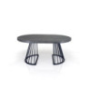 Tavolo Rotondo Allungabile Fear Grey Marble 120 X 62 X 28 Cm