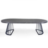 Tavolo Rotondo Allungabile Fear Grey Marble 120 X 62 X 28 Cm