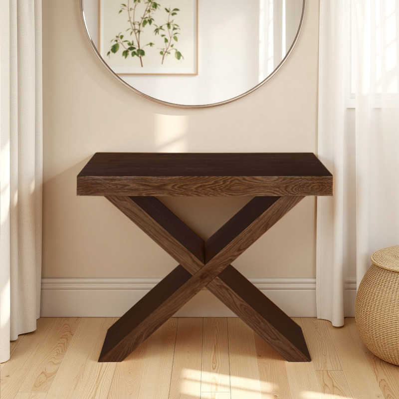 Tavolo / Consolle Adelaide Dark Wood 96 X 56 X 19 Cm
