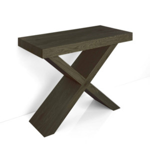 Zoom Tavolo / Consolle Adelaide Grey Wood 96 X 56 X 19 Cm