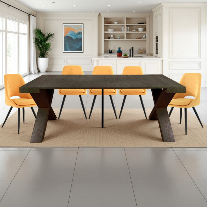 Tavolo / Consolle Adelaide Grey Wood 96 X 56 X 19 Cm