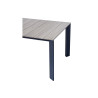 Tavolo Arenzano 211/276 Alluminio Antracite Top Alluminio Effetto Legno Moia