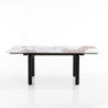 Tavolo Allungabile Devin Onice Marble - Black 153X100X16 Cm