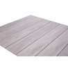 Tavolo Arenzano 211/276 Alluminio Bianco Top Alluminio Effetto Legno Moia