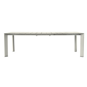 Tavolo Anzio Allungabile 165/250 X 90 Cm Allungo Con Gambe Scorrevoli Creta Moia