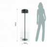 LAMPADA DA TERRA BULLET TOMASUCCI