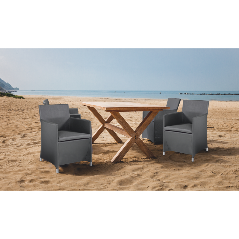 POLTRONA DA ESTERNO BALI GREY TOMASUCCI