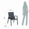 Set di 2 SEDIE INT/ESTERNO "THILIA" TOMASUCCI