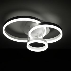 Zoom PLAFONIERA / APPLIQUE RINGS WHITE TOMASUCCI