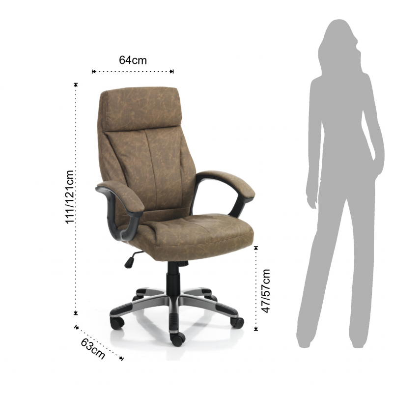 POLTRONA DA UFFICIO RYE BROWN TOMASUCCI