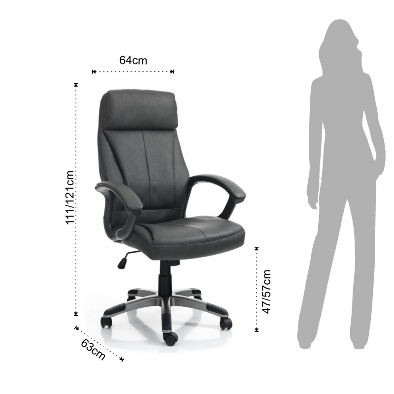 POLTRONA DA UFFICIO RYE BLACK TOMASUCCI