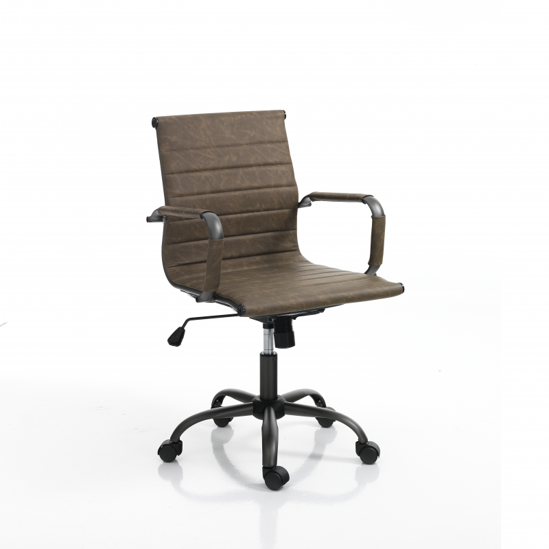 POLTRONA DA UFFICIO TASK SMALL OLD BROWN TOMASUCCI