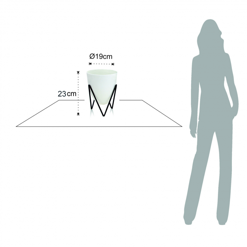 VASO AUTOINNAFFIANTE PER ESTERNO / INTERNO POPPY LARGE TOMASUCCI