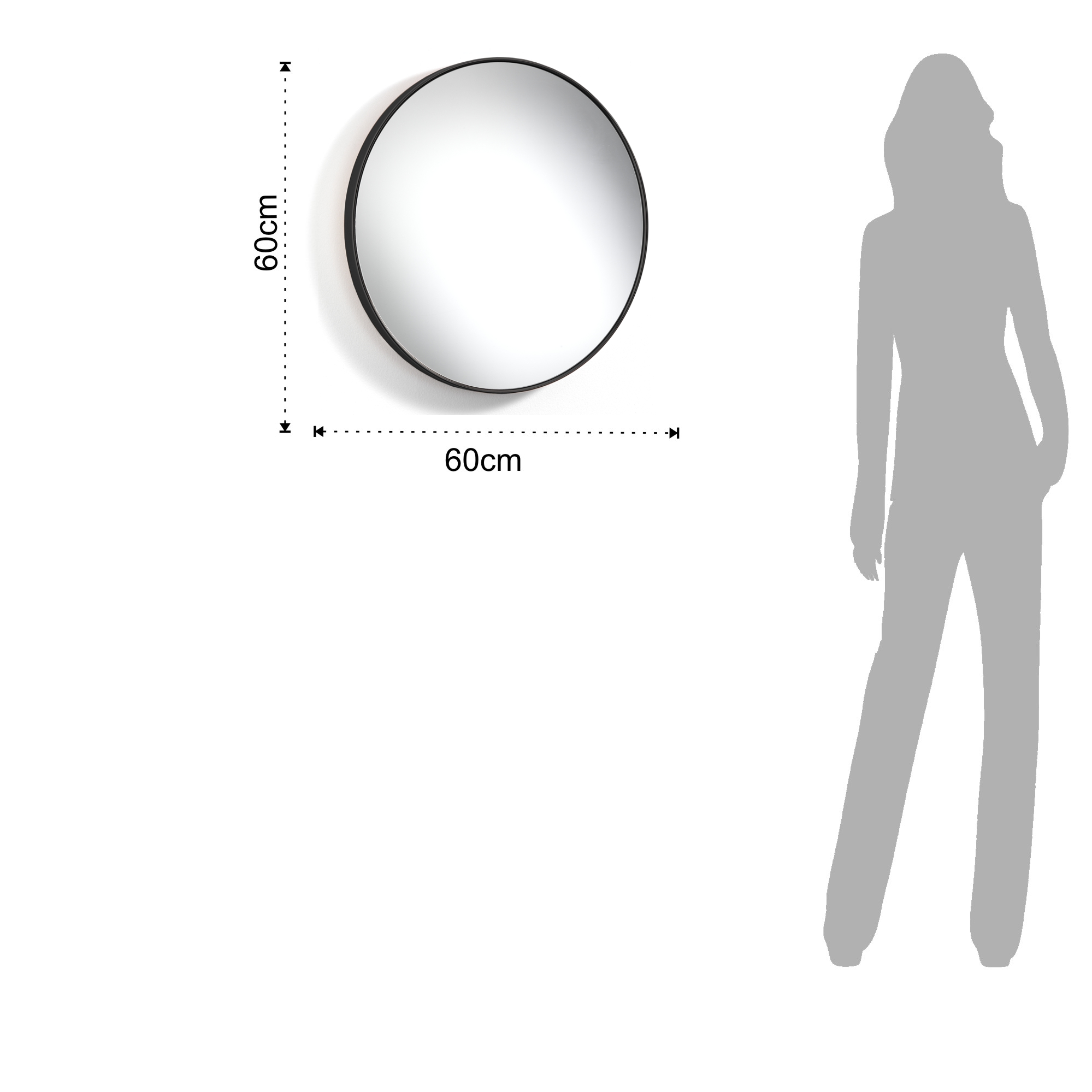 SPECCHIO DA PARETE FIT-A BLACK TOMASUCCI