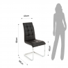 Set di 4 SEDIE "COZY BLACK" TOMASUCCI