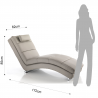 CHAISE LONGUE SOFIA TAUPE TOMASUCCI