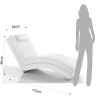CHAISE LONGUE SOFIA WHITE TOMASUCCI