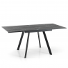 TAVOLO ALLUNGABILE A LIBRO RIKY BLACK WOOD TOMASUCCI