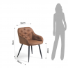 Set di 2 SEDIE IMBOTTITA LOVELY TOMASUCCI