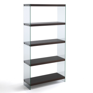 LIBRERIA 5 RIPIANI NANCY 75 DARK WOOD TOMASUCCI