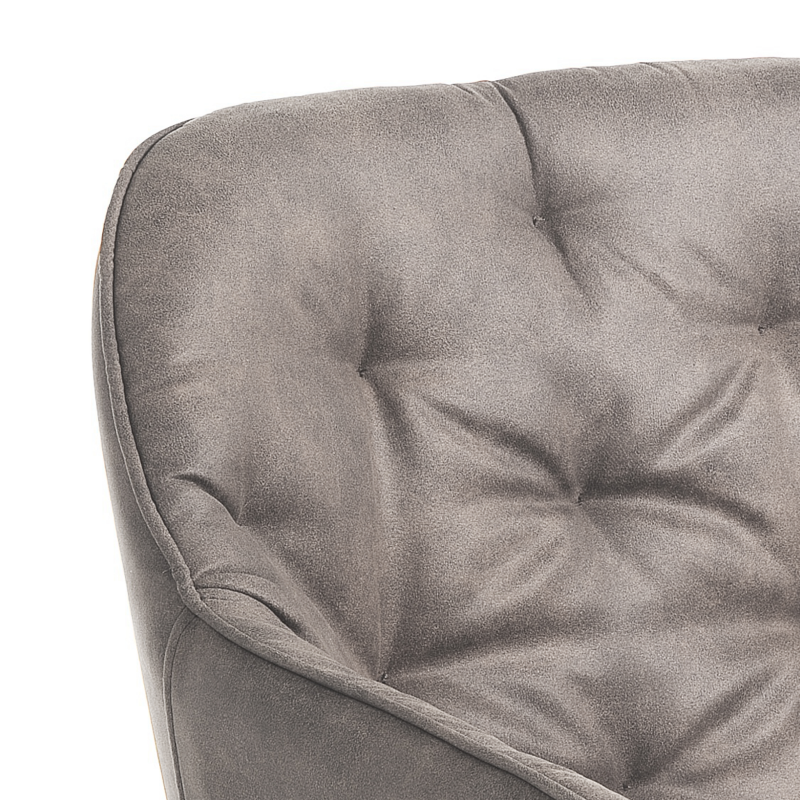 Set di 2 SEDIE IMBOTTITA LOVELY GREY TOMASUCCI
