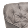 Set di 2 SEDIE IMBOTTITA LOVELY GREY TOMASUCCI