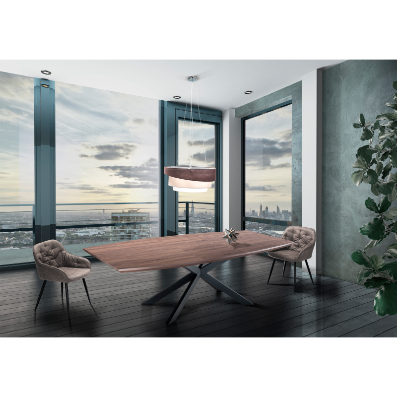 Set di 2 SEDIE IMBOTTITA LOVELY GREY TOMASUCCI