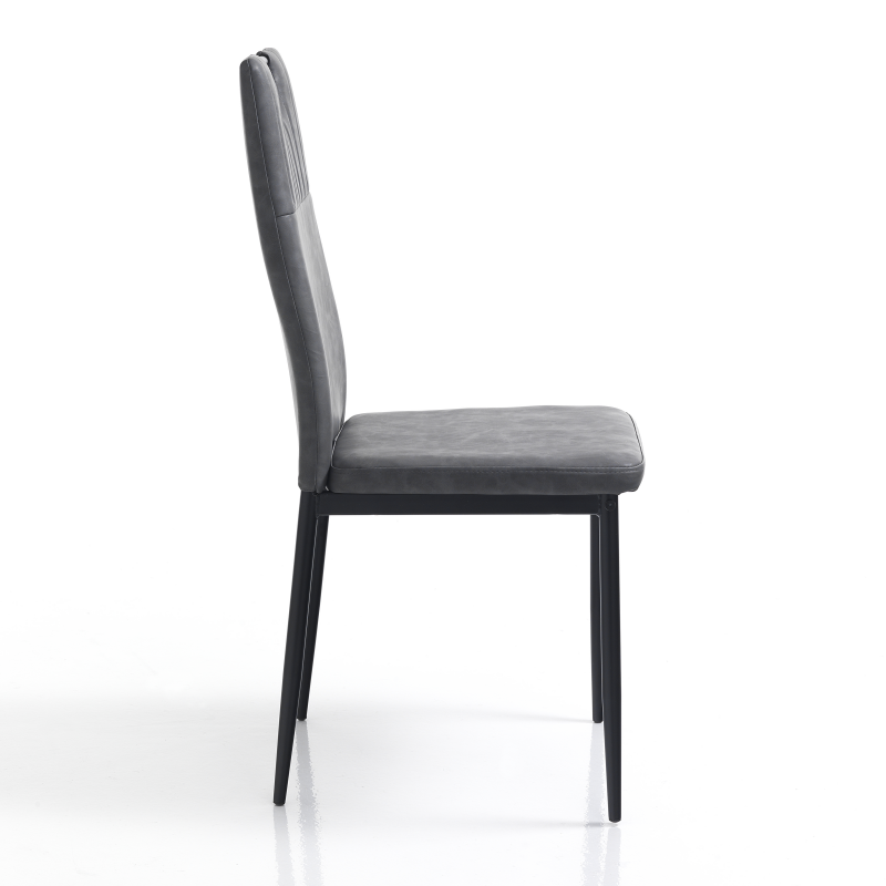 Set di 4 SEDIE AXANDRA DARK GREY TOMASUCCI