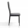 Set di 4 SEDIE AXANDRA DARK GREY TOMASUCCI