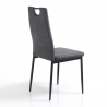 Set di 4 SEDIE AXANDRA DARK GREY TOMASUCCI