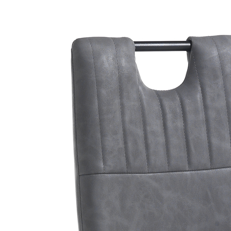 Set di 4 SEDIE AXANDRA DARK GREY TOMASUCCI