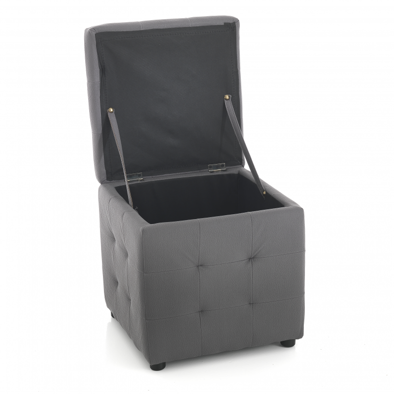 POUFCONTENITORE DADO DARK GREY TOMASUCCI