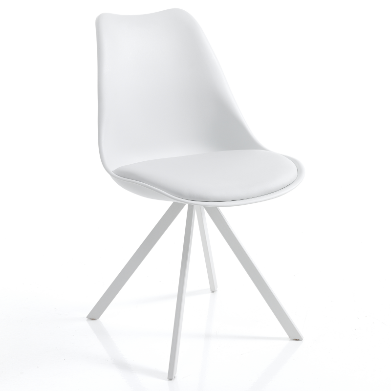 Set di 4 SEDIE KIKI SLIM - WHITE TOMASUCCI