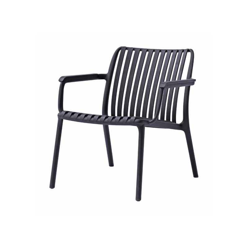 Poltrona Balcony Set Valencia Resina Antracite Moia
