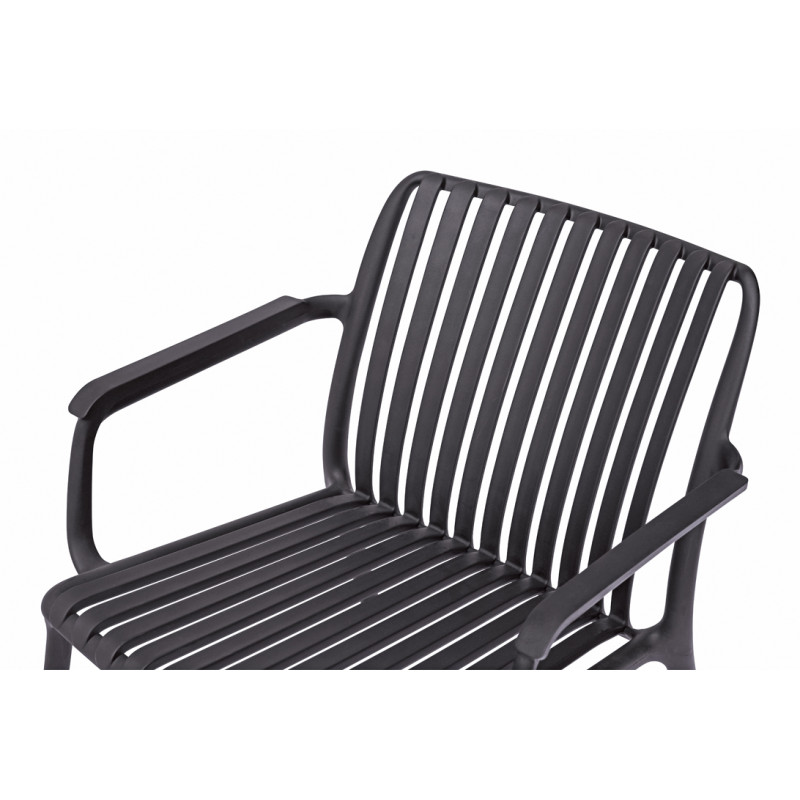 Poltrona Balcony Set Valencia Resina Antracite Moia