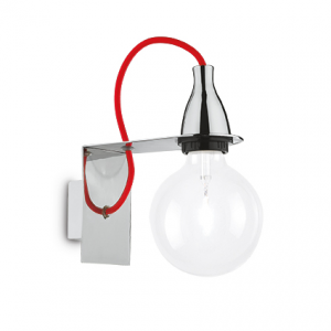 Lampada Da Parete Minimal Ap1 Cromo Ideal-Lux