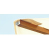 Ombrellone Torino 3x2 fusto legno acrilico Olefin Moia