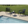 Tavolino Balcony Set Valencia Resina Antracite Moia