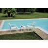 Tavolino Balcony Set Valencia Resina Bianco Moia